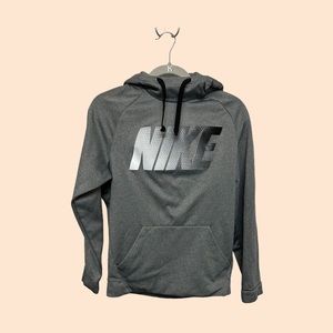 Nike Dri-Fit Gray Hoodie Pullover Sweatshirt Pocket Men’s Size Small